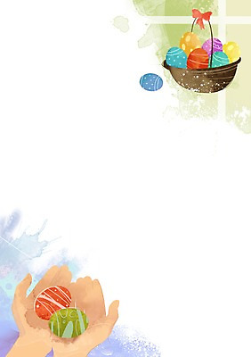 PSD 손 리본 기독교 종교 백그라운드 십자가 일러스트 창문 한명 들기 신체부위 바구니 믿음 양손 부활절계란 국내일러스트 1 감정 모션 부활절 사람 계란 파일형식