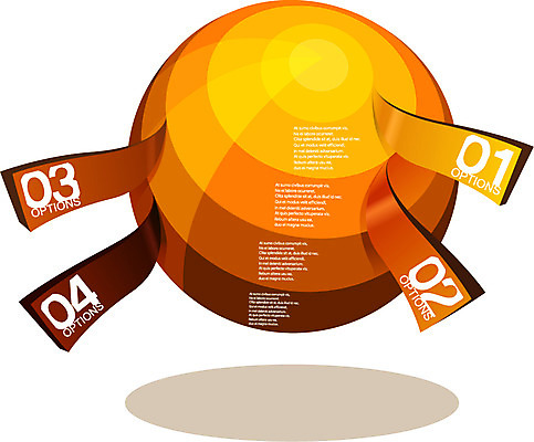 도형 컬러 일러스트 통계 그래프 종류 사람없음 숫자 노란색 주황색 자료 인포그래픽 원형 표 옵션 국내일러스트 AI파일 문자 파일형식 벡터