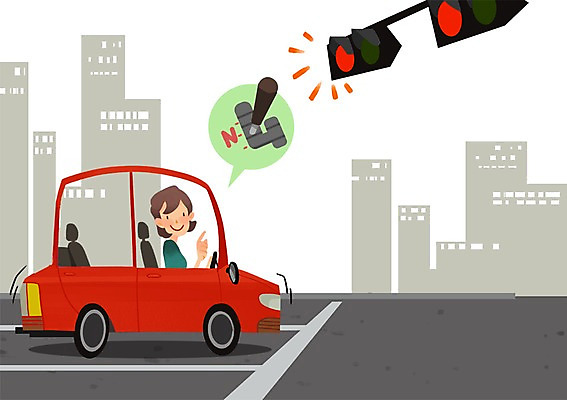 PSD 건축물 여자 도로 일러스트 자동차 한명 안전 사람 앉기 상반신 성인 건물 드라이브 운전 예절 운전사 신호등 예방 신호 생활안전 안전수칙 교통안전 규칙 질서 안전운전 자동차예절 기어 국내일러스트 직업 1 건축 길 육상교통 교통시설 모션 파일형식