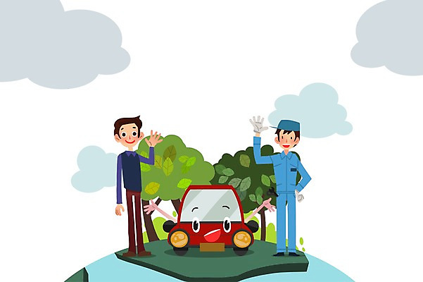 전신 PSD 나무 식물 구름 남자 지구 일러스트 자동차 서기 안전 사람 손짓 성인 두명 손들기 운전 예절 인사 엔지니어 운전사 예방 생활안전 안전수칙 교통안전 규칙 질서 안전운전 자동차예절 성인남자만 국내일러스트 자연요소 직업 육상교통 모션 기술자 남자만 성인만 파일형식