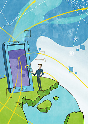 전신 PSD 라이프스타일 남자 지구 인터넷 일러스트 통신 정보통신 안테나 정보기술 한명 서기 들기 사람 성인 라이프 스마트폰 핸드폰 스마트기기 세계 글로벌 정보 네트워크 발전 스마트 와이파이 IT라이프 편리함 국내일러스트 1 컨셉 모션 기술 생활 전자제품 무선인터넷 파일형식