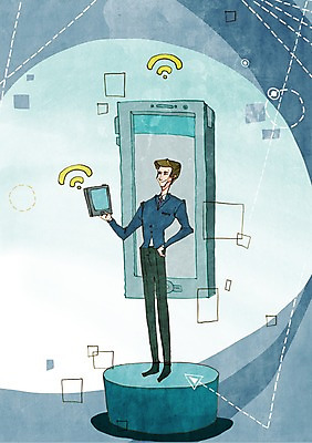 전신 PSD 라이프스타일 남자 인터넷 일러스트 통신 정보통신 안테나 정보기술 한명 서기 사람 성인 라이프 스마트폰 핸드폰 스마트기기 정보 네트워크 발전 스마트 와이파이 IT라이프 단상 편리함 국내일러스트 1 컨셉 모션 기술 생활 전자제품 무선인터넷 파일형식