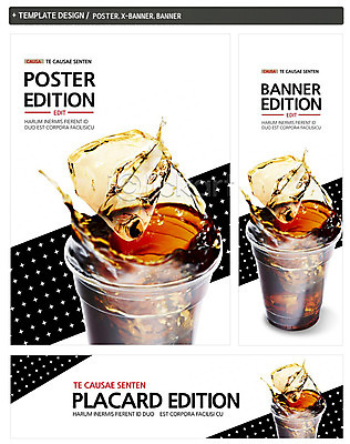 PSD 템플릿 배너 배너템플릿 가로배너 ZIP 포스터 세로배너 커피 음료 음식 백그라운드 잔 사람없음 컵 세트 얼음 봄 현수막 튀는물 아메리카노 아이스커피 아이스아메리카노 자연요소 식기 계절 가로 세로 액체표현 스플래쉬 파일형식