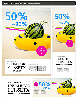 PSD 템플릿 배너 배너템플릿 계절 가로배너 ZIP 포스터 세로배너 음식 백그라운드 과일 여름음식 수박 이벤트 사람없음 여름 쇼핑 세트 세일 현수막 튜브 반값 제철음식 제철과일 가로 세로 제철 파일형식 여름_계절
