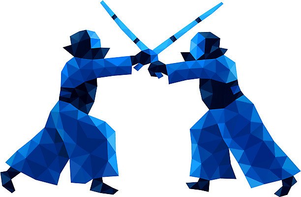 전신 모양 스포츠 컬러 포즈 백그라운드 무늬 패턴 일러스트 모션 레저 운동선수 입체아이콘 서기 사람 경기 두명 레포츠 파란색 운동 무도 칼 삼각형 목표 입체 열정 검도 검술 죽도 검도복 국내일러스트 AI파일 도형 아이콘 감정 컨셉 건강 도복 격투기 검도용품 파일형식 벡터