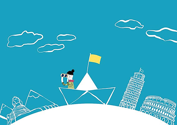 PSD 구름 건축물 여자 여행 백그라운드 일러스트 상상 유적지 하늘 상상일러스트 한명 사람 상반신 성인 건물 관광지 판타지 망원경 꿈 깃발 관찰 즐거움 피라미드 피사의사탑 종이배 콜로세움 스핑크스 선박 국내일러스트 자연요소 1 건축 감정 고건축 수상교통 모션 이집트 이탈리아 세계문화유산 로마 종이접기 랜드마크 파일형식