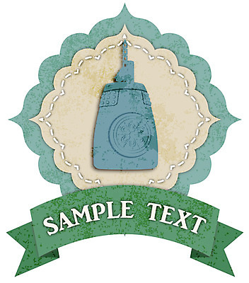 리본 백그라운드 스티커 일러스트 텍스트 사람없음 장식 꼬리표 라벨 종 끈 빈티지 심볼 복고 국내일러스트 AI파일 컨셉 프레임 파일형식 벡터