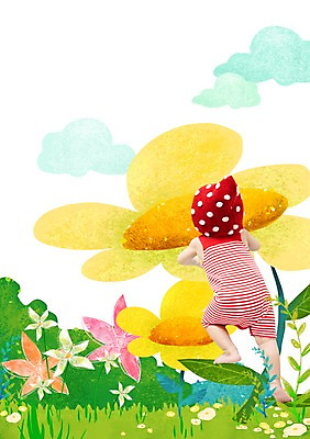 전신 PSD 나무 식물 구름 편집 편집이미지 모자 라이프스타일 꽃 어린이라이프 백그라운드 포토일러 합성일러스트 한명 사람 잔디 뒷모습 아기 디지털합성 편집일러스트 아기만 이미지편집 자연요소 1 잡화 어린이 뷰포인트 생활 파일형식