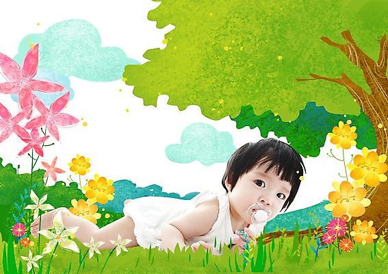 전신 PSD 외국인 나무 식물 구름 편집 편집이미지 라이프스타일 여자 꽃 어린이라이프 엎드리기 백그라운드 포토일러 합성일러스트 한명 사람 잔디 아기 디지털합성 편집일러스트 여자만 여자한명만 아기만 여자아기만 여자아기한명만 이미지편집 자연요소 1 어린이 모션 인종 생활 파일형식