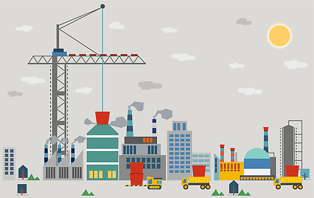 나무 식물 건축물 산업 백그라운드 일러스트 비즈니스 공장 자동차 사람없음 건물 태양 건설현장 트럭 중장비 기중기 산업시설 국내일러스트 AI파일 자연요소 건축 육상교통 공업 건설업 산업장비 파일형식 벡터