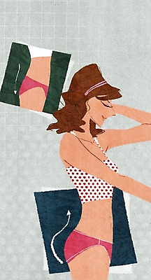 PSD 우먼라이프 라이프스타일 여자 일러스트 새로움 한명 사람 상반신 성인 라이프 신체부위 뷰티 비교 변화 성형수술 엉덩이 기념사진 전후 여자만 여자한명만 성인여자만 성인만 국내일러스트 1 컨셉 생활 수술 파일형식