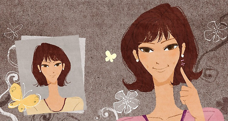 PSD 식물 동물 우먼라이프 라이프스타일 여자 꽃 나비 곤충 일러스트 새로움 한명 사람 손짓 상반신 성인 라이프 신체부위 뷰티 가리킴 비교 변화 성형수술 기념사진 보조개 전후 여자만 여자한명만 성인여자만 성인만 국내일러스트 1 컨셉 모션 생활 수술 파일형식