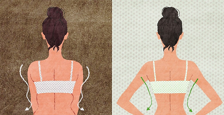 PSD 우먼라이프 라이프스타일 여자 일러스트 새로움 사람 상반신 성인 두명 라이프 신체부위 뷰티 비교 변화 성형수술 옆구리 살 지방흡입 전후 여자만 성인여자만 성인만 국내일러스트 컨셉 생활 수술 파일형식