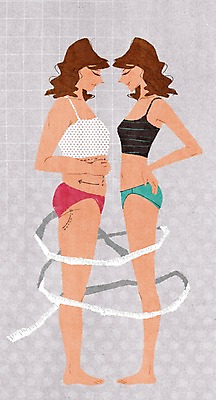 전신 PSD 우먼라이프 라이프스타일 여자 일러스트 새로움 서기 사람 성인 두명 라이프 신체부위 뷰티 비교 변화 성형수술 붕대 옆구리 허벅지 살 지방흡입 전후 여자만 성인여자만 성인만 국내일러스트 컨셉 모션 생활 수술 파일형식