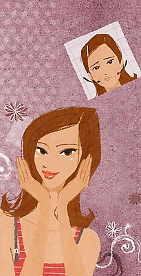 PSD 식물 우먼라이프 라이프스타일 여자 꽃 얼굴 일러스트 새로움 사람 손짓 상반신 성인 두명 라이프 신체부위 뷰티 볼 비교 변화 성형수술 지방 기념사진 지방이식 전후 여자만 성인여자만 성인만 국내일러스트 컨셉 모션 생활 수술 기름_음식 파일형식