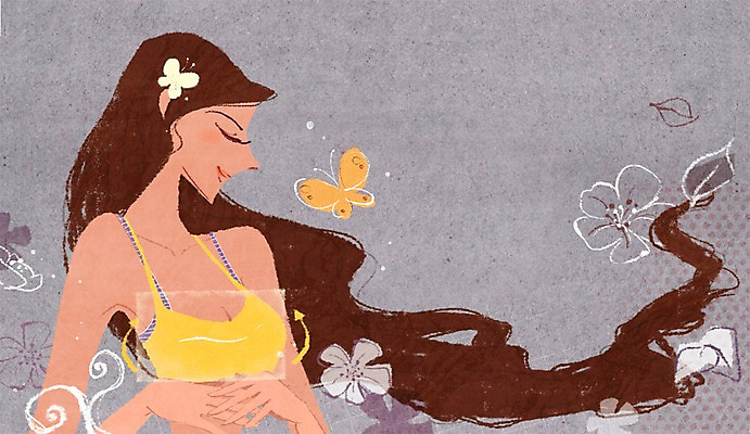 PSD 식물 동물 우먼라이프 라이프스타일 여자 꽃 나비 곤충 일러스트 새로움 한명 사람 상반신 성인 라이프 신체부위 뷰티 변화 성형수술 가슴 기념사진 여자만 여자한명만 성인여자만 성인만 국내일러스트 1 컨셉 생활 수술 파일형식