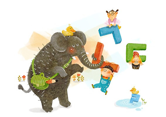 전신 PSD 식물 동물 문자 여자 어린이교육 교육 남자 꽃 어린이라이프 어린이 가방 일러스트 코끼리 오리 함께함 사람 소녀 소년 한글 라이프 세명 연필 귀여움 소통 천진난만 어린이만 국내일러스트 라이프스타일 잡화 컨셉 포유류 조류 학용품 생활 필기구 파일형식