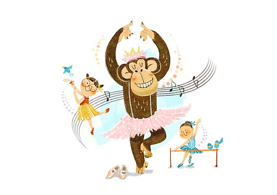 전신 PSD 동물 여자 어린이교육 교육 어린이라이프 어린이 포즈 음표 일러스트 조류 함께함 서기 사람 소녀 두명 라이프 귀여움 원숭이 춤 발레 오선지 발레복 토슈즈 봉 소통 천진난만 여자만 어린이만 소녀만 국내일러스트 라이프스타일 기호 옷 음악 신발 컨셉 포유류 모션 문화예술 생활 악보 오선 파일형식