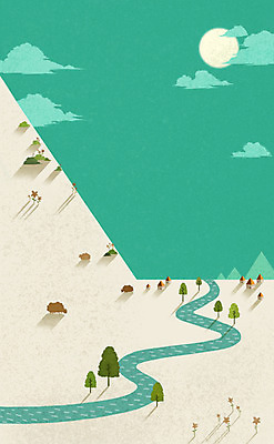 주간 PSD 나무 식물 구름 건축물 컬러 백그라운드 일러스트 자연 산 주택 그림자 풍경 사람없음 건물 초록색 태양 개울 커브길 베이지색 국내일러스트 자연요소 건축 도로 강 생태계 파일형식