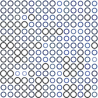 EPS 해외이미지 템플릿 디자인 백그라운드 패턴 일러스트 벽지 추상 미술 그래픽 장식 파란색 물방울무늬 흰색 반지 점 원형 플랫 그늘 타일 질감 심플 윤곽 치수 질서 해외202004 해외일러스트 도형 컬러 무늬 장신구 문화예술 예절 파일형식 벡터 이미지허브