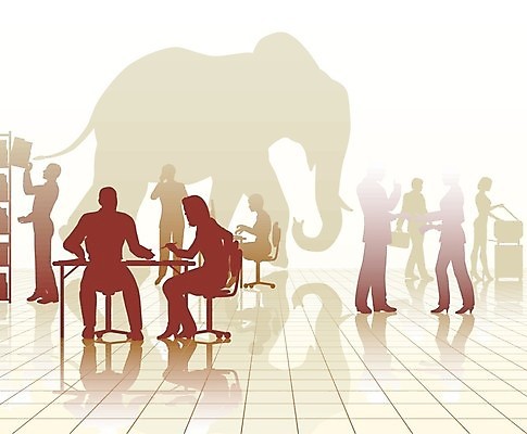 EPS 해외이미지 응시 실루엣 컨셉 일러스트 비즈니스 노동자 코끼리 바닥 직장 사람 그래픽 사무실 반사 갈색 업무 제조 타일 바쁨 윤곽 속담 이슈 해외202004 해외일러스트 직업 문자 시선 컬러 회사 포유류 촬영기법 작업 파일형식 벡터 이미지허브