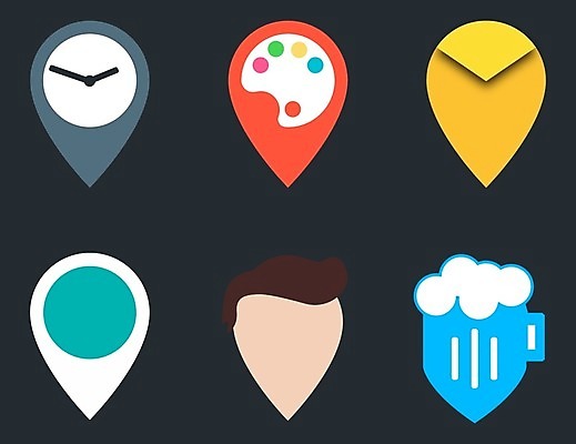 EPS 해외이미지 디자인 도로 지도 일러스트 표시 화살 주택 그림자 세트 꼬리표 라벨 깃발 심볼 흔적 사인 검색 위치 주소 네비게이션 GPS 고립 루트 지리 충고 해외202004 해외일러스트 길 교통시설 프레임 건물 파일형식 벡터 이미지허브