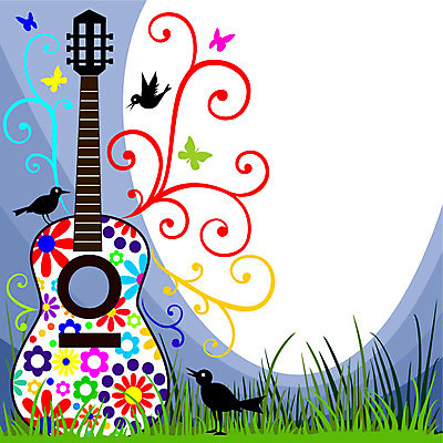 EPS 해외이미지 식물 꽃 음악 나비 백그라운드 꽃무늬 일러스트 자연 놀이 조류 추상 미술 컬러풀 소용돌이 기구 기타 심볼 해외202004 해외일러스트 동물 컬러 곤충 무늬 현악기 문화예술 회오리 생태계 파일형식 벡터 이미지허브