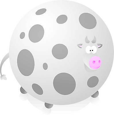 EPS 해외이미지 동물 곡선 일러스트 포유류 우유 흰색 점 원형 소 방목 여의주 해외202004 해외일러스트 도형 선 컬러 유제품 축산업 파일형식 벡터 이미지허브