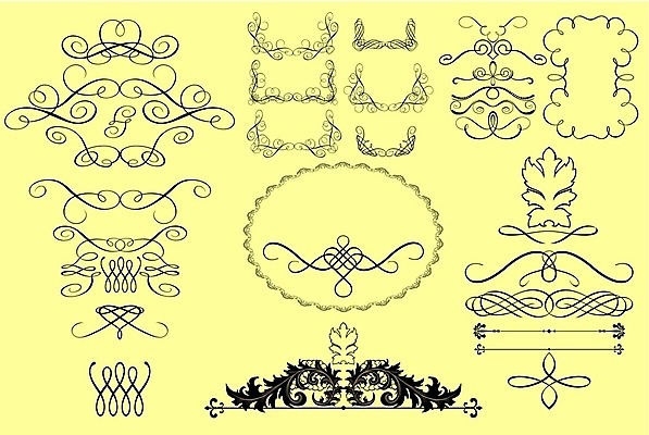 EPS 해외이미지 잎 일러스트 캘리그라피 장식 소용돌이 우아함 비네팅 구식 해외202004 해외일러스트 식물 컨셉 촬영기법 회오리 파일형식 벡터 이미지허브