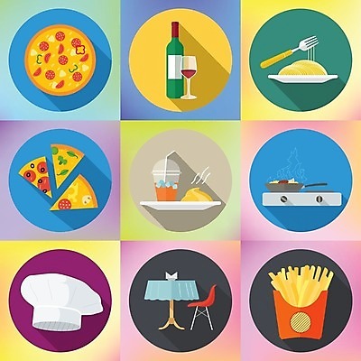 EPS 해외이미지 전통 조각 포크 일러스트 피자 파스타 스파게티 그래픽 세트 컬러풀 픽토그램 와인 저녁식사 튀김 감자튀김 아침식사 난로 사인 유리그릇 점심식사 마카로니 살라미 삶기 스무디 식용 엘리먼트 해외202004 해외일러스트 그릇 식기 음료 음식 컬러 유리 감자 주류 패스트푸드 서양음식 식사 난방기 파스타면 파일형식 벡터 이미지허브