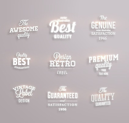 EPS 해외이미지 스티커 일러스트 사람없음 세트 라벨 회색 해외202004 해외일러스트 컬러 프레임 파일형식 벡터 이미지허브