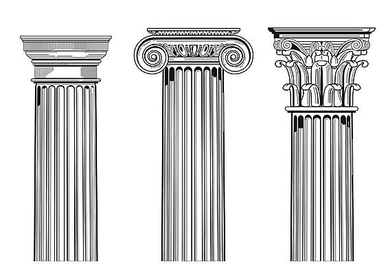 EPS 해외이미지 일러스트 건축양식 이탈리아 골동품 기둥 사찰 로마 수집 그리스 윤곽 그리스인 로마네스크 로마인 해외202004 해외일러스트 서양인 건축 유럽 종교건축 인종 파일형식 벡터 이미지허브