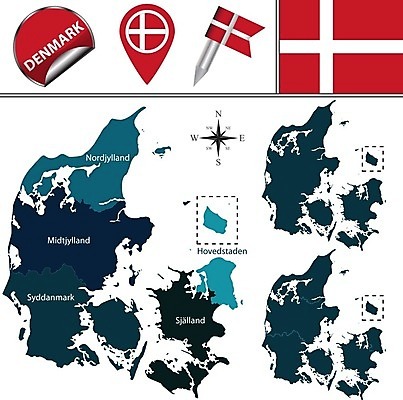 EPS 해외이미지 유럽 지도 일러스트 덴마크 경계선 깃발 지역 지도책 코펜하겐 해외202004 해외일러스트 나라 선 북유럽 책 경계 파일형식 벡터 이미지허브