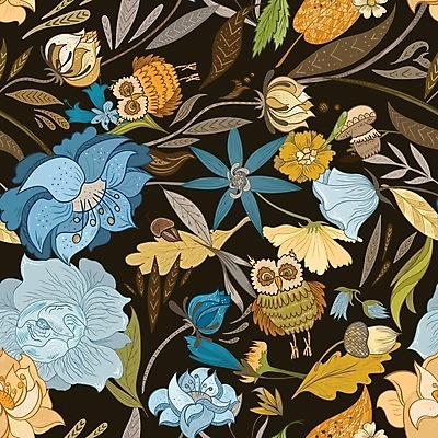 EPS 해외이미지 나무 식물 디자인 꽃 어린이 백그라운드 잎 꽃무늬 패턴 일러스트 자연 벽지 추상 미술 그래픽 장식 초록색 파란색 갈색 정원 버섯 봄 가을 화려 황금 인쇄 승합차 질감 복고 부엉이 도토리 스타일 해외202004 해외일러스트 계절 컬러 컨셉 무늬 승용차 조류 문화예술 사람 견과류 생태계 파일형식 벡터 이미지허브