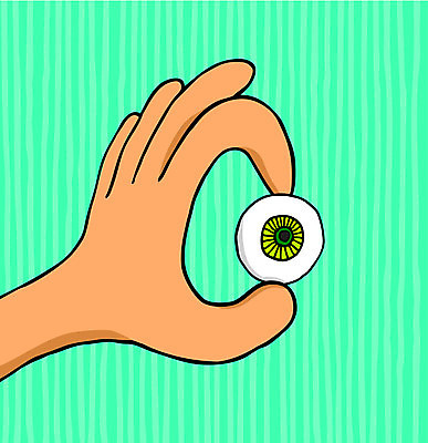 EPS 해외이미지 손 응시 컨셉 일러스트 손가락 잡기 눈동자 만화 검색 시력 해외202004 해외일러스트 시선 모션 신체부위 눈_신체부위 파일형식 벡터 이미지허브