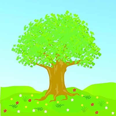 EPS 해외이미지 나무 식물 꽃 잎 밭 일러스트 자연 하늘 풍경 초록색 여름 파란색 뜨거움 큼 허브 언덕 그림 번짐 시트 해외202004 해외일러스트 계절 컬러 농업 크기 생태계 파일형식 벡터 효과 이미지허브