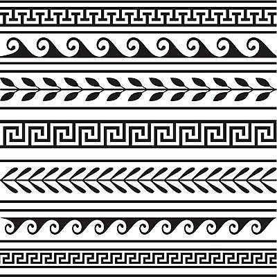 EPS 해외이미지 디자인 배너 선 패턴 일러스트 건축양식 프레임 그래픽 장식 세트 골동품 심볼 묘사 복고 심플 윤곽 그리스인 엘리먼트 옛날 스타일 해외202004 해외일러스트 서양인 건축 무늬 파일형식 벡터 이미지허브