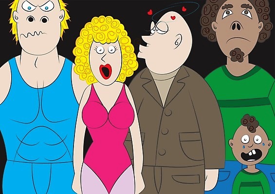 EPS 해외이미지 어린이 일러스트 가로 검은색 어둠 힘 경기장 외침 분노 엘리베이터 자르기 리프트 승객 적자 해외202004 해외일러스트 감정 컬러 스포츠시설 모션 사람 소리 파일형식 벡터 이미지허브