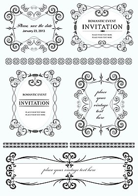 EPS 해외이미지 디자인 일러스트 프레임 사람없음 장식 빈티지 고급 우아함 바로크 빅토리아 해외202004 해외일러스트 컨셉 파일형식 벡터 이미지허브