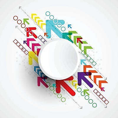 EPS 해외이미지 디자인 화살표 일러스트 추상 사람없음 그래픽 컬러풀 디지털 흰색 원형 해외202004 해외일러스트 도형 컬러 무늬 파일형식 벡터 이미지허브