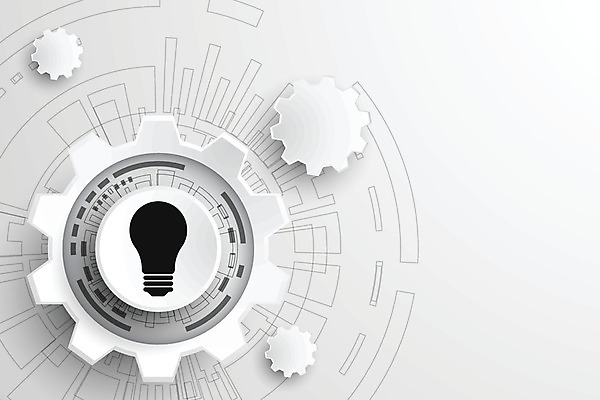 EPS 해외이미지 디자인 일러스트 추상 사람없음 그래픽 디지털 흰색 톱니바퀴 해외202004 해외일러스트 컬러 무늬 파일형식 벡터 이미지허브