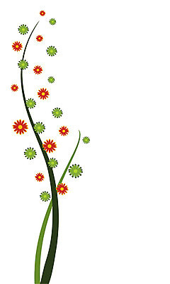 EPS 해외이미지 꽃 줄기 백그라운드 꽃무늬 오렌지 일러스트 빨간색 초록색 노란색 우주 봄 흰색 우아함 심플 카피스페이스 해외202004 해외일러스트 식물 계절 컬러 컨셉 무늬 과일 공백 파일형식 벡터 이미지허브