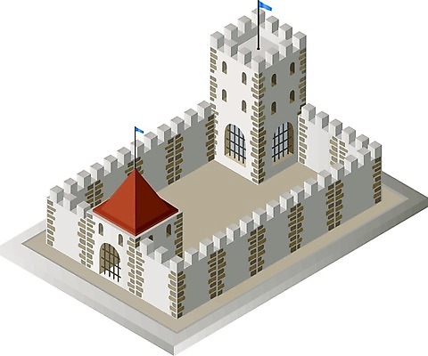 EPS 해외이미지 벽 일러스트 건축양식 주택 미술 풍경 건물 문 탑 궁전 회색 바위 성 중세 역사 대문 고립 옛날 해외202004 해외일러스트 건축물 건축 컬러 고건축 문화예술 돌_바위 파일형식 벡터 이미지허브