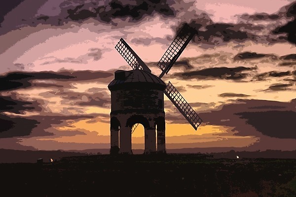 EPS 해외이미지 일러스트 건물 풍차 돛 옛날 해외202004 해외일러스트 건축물 파일형식 벡터 이미지허브