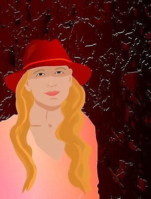 EPS 해외이미지 라이프스타일 긴머리 여자 행복 얼굴 분홍색 백그라운드 일러스트 휴가 미소 사람 그래픽 빨간색 여름 친구 청춘 금발 머리 어둠 그림 심플 해외202004 해외일러스트 헤어스타일 계절 감정 컬러 컨셉 관계 표정 생활 신체부위 파일형식 벡터 이미지허브