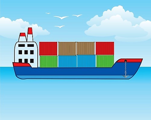 EPS 해외이미지 바다 일러스트 교통시설 물 화물 큼 컨테이너 강의 가득함 돛 해외202004 해외일러스트 자연요소 산업 교통 운송업 크기 시설 파일형식 벡터 이미지허브