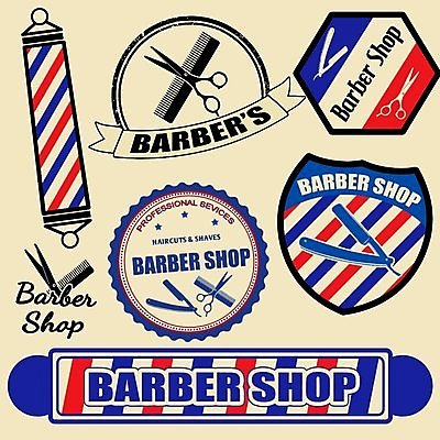 EPS 해외이미지 디자인 스티커 일러스트 수염 그래픽 빨간색 파란색 세트 꼬리표 라벨 상점 웹 수확 골동품 클래식 이발 심볼 향수 사인 복고 배지 봉 손질 면도기 우표 몸단장 이발소 그런지 이발사 프리미엄 스타일 해외202004 해외일러스트 컬러 컨셉 농업 인터넷 프레임 위생용품 화장품 뷰티샵 파일형식 벡터 이미지허브