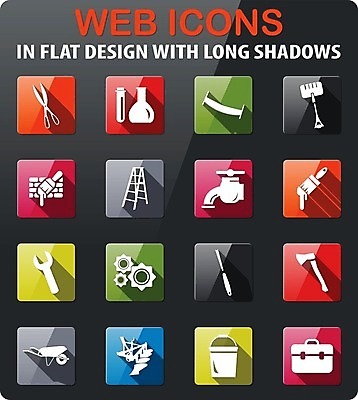 EPS 해외이미지 벽 일러스트 사다리 벽돌 상자 페인트 수레 스패너 붓 삽 양동이 심볼 기중기 도끼 쟁기 해외202004 해외일러스트 카트 도구 공구 중장비 파일형식 벡터 이미지허브