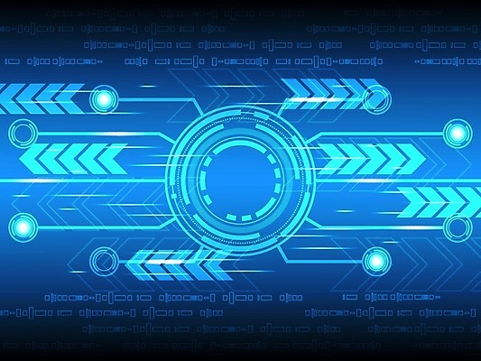 EPS 해외이미지 디자인 화살표 컨셉 일러스트 추상 미래 사람없음 그래픽 파란색 디지털 해외202004 해외일러스트 컬러 무늬 파일형식 벡터 이미지허브