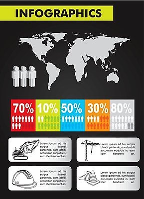 EPS 해외이미지 디자인 산업 지도 일러스트 비즈니스 사람모양 공사 사람없음 인포그래픽 정보 해외202004 해외일러스트 모양 건설업 파일형식 벡터 이미지허브